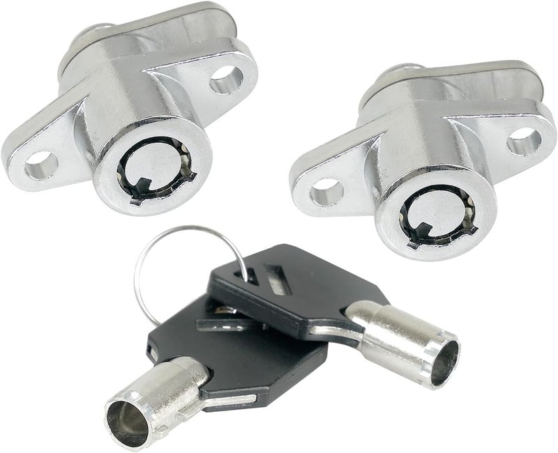 SWESGI Hard Saddlebag Saddle Bag Lock Key Set for Harley Davidson Touring Electra Glide Road Glide Street Glide Road King Ultra Glide (1993-2013) - Image 1